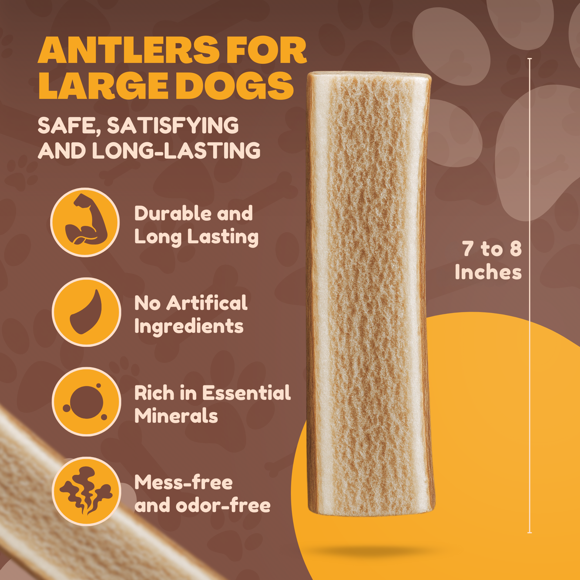 1 lb Bulk Mixed Elk Antler Dog Chews - Whole & Split Variety Pack