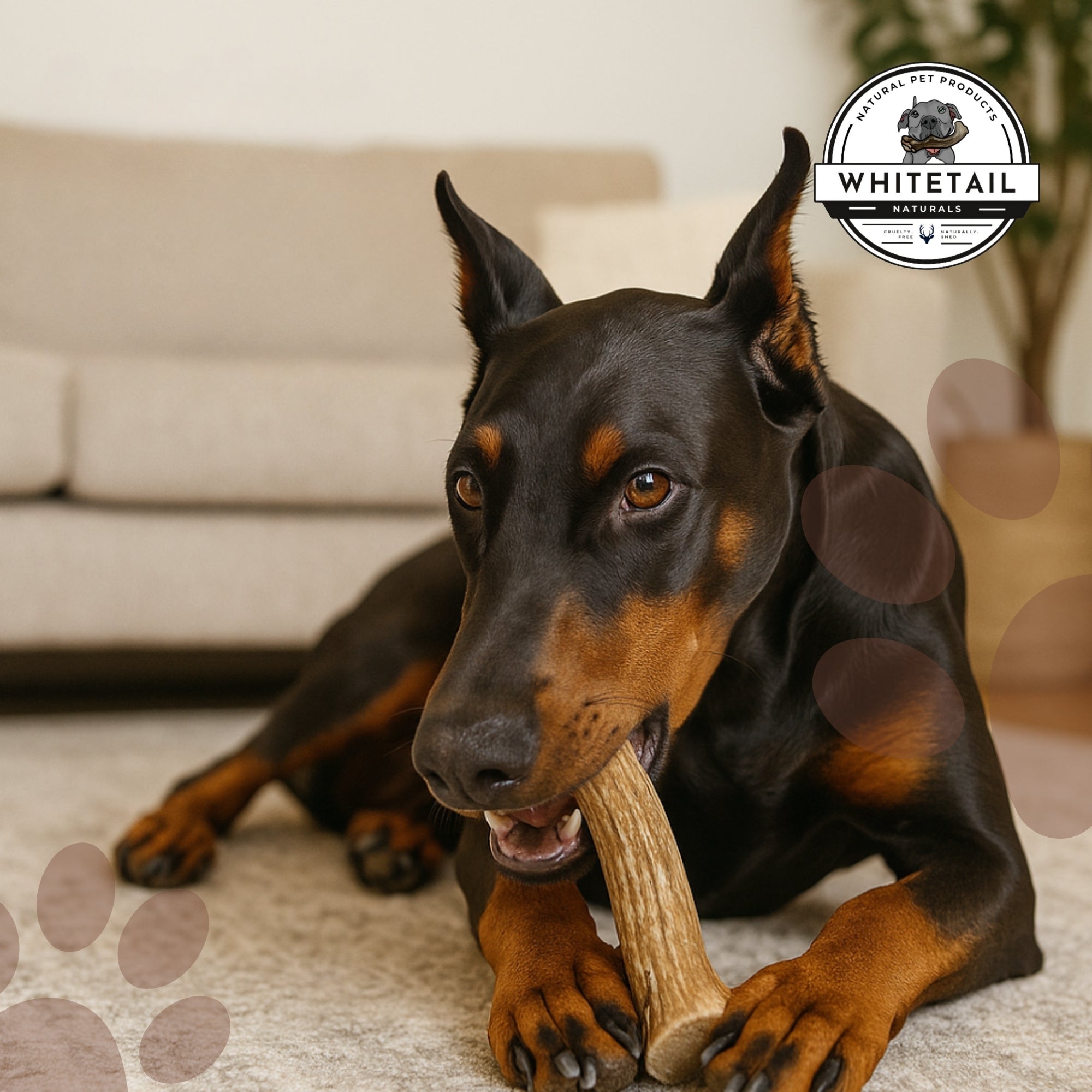 2 Pack - Jumbo - XXL | Deer Antler Dog Chew - 2XL