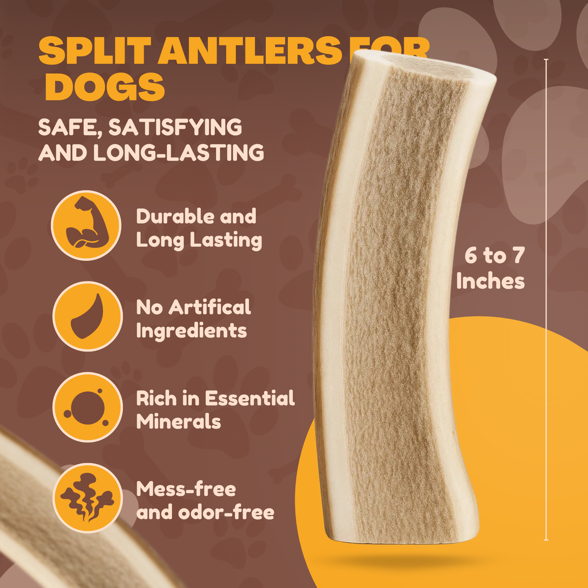 Bulk Split Elk Antler Dog Chews | Marrow Rich Value Packs | Texas Made