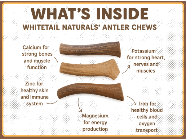 XL - Extra Large | Whole Elk Antler Dog Chew -Single or Multipac