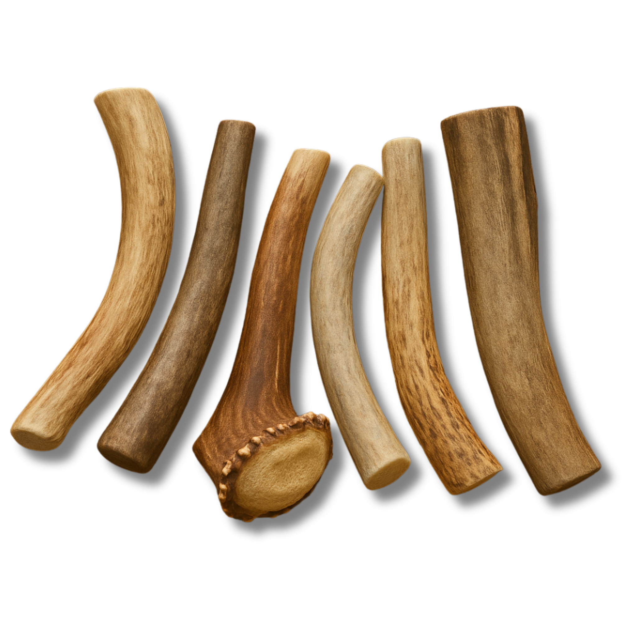 6 Pack - Small | Deer Antler Dog Chews